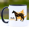 Hello Autumn Sport Horse Coffee Mug - 11 oz