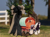 Gypsy Cob Horse Wreath, Gypsy Vanner Horse Door Hanger, Gypsy Horse Art, Equestrian Decor, Horse Gifts for Her, Gypsy Vardo, Tinker Horse