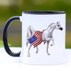 Patriotic Arabian Horse Coffee Mug - 11 oz