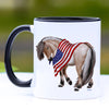 Patriotic Fjord Horse Coffee Mug - 11 oz