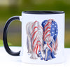 Patriotic BFF Gypsy Horse Yearlings Coffee Mug - 11 oz